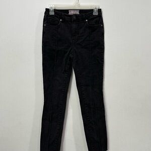 Free People Black High Rise Skinny Jeans